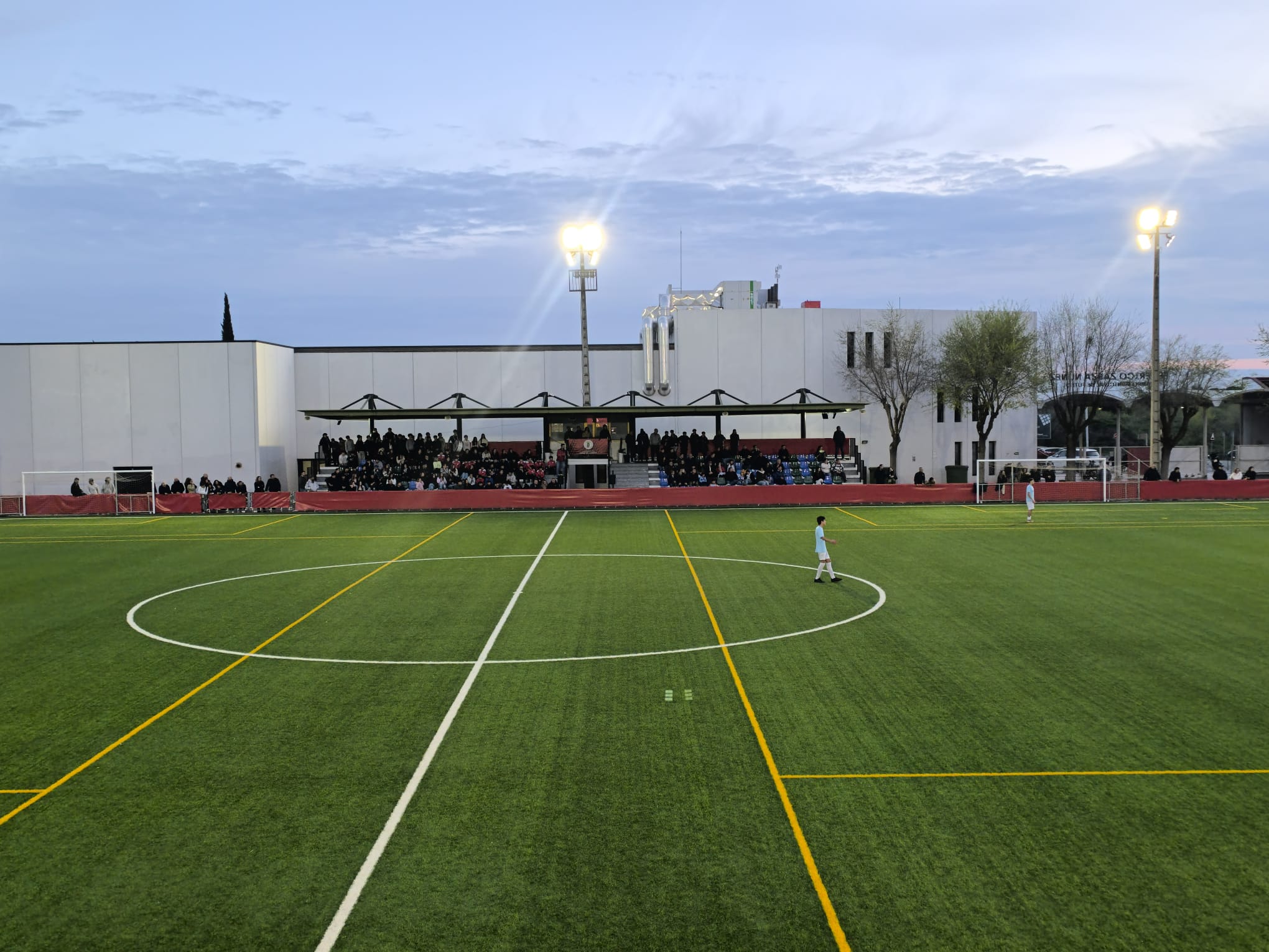 Jugadores entrenando